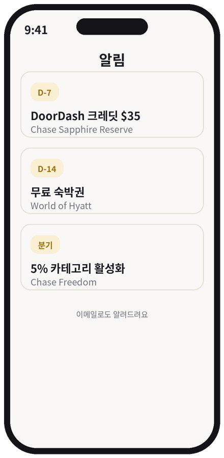 만료 알림